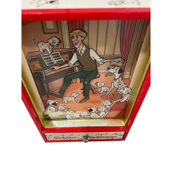Disney 101 Dalmatians Music Box Roger Dancing Animated “Cruella De Vil 80s Rare - Picture 3 of 12